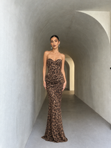 LEOPARD CORSET DRESS