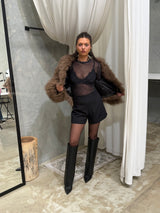 MOCHA FAUX FUR
