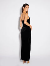 KOI GOWN - BLACK VELVET