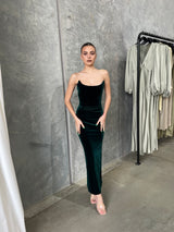 KOI GOWN - EMERALD VELVET