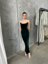 KOI GOWN - EMERALD VELVET