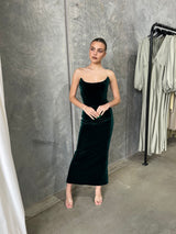 KOI GOWN - EMERALD VELVET