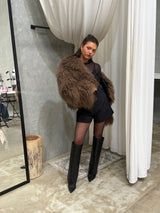 MOCHA FAUX FUR