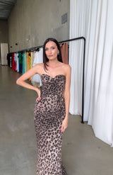 LEOPARD CORSET DRESS