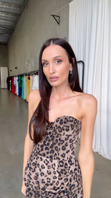 LEOPARD CORSET DRESS